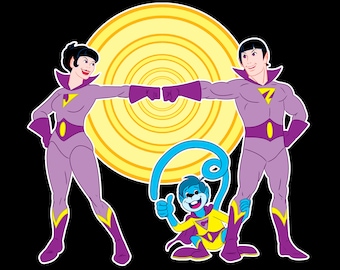 Wonder Twins sticker