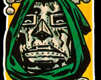 Doom vintage style sticker