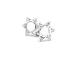 Tiny Star of David Stud