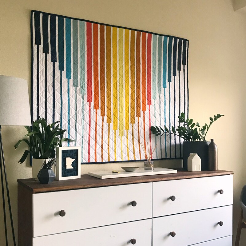Modern Wall Hanging Quilt - Etsy
