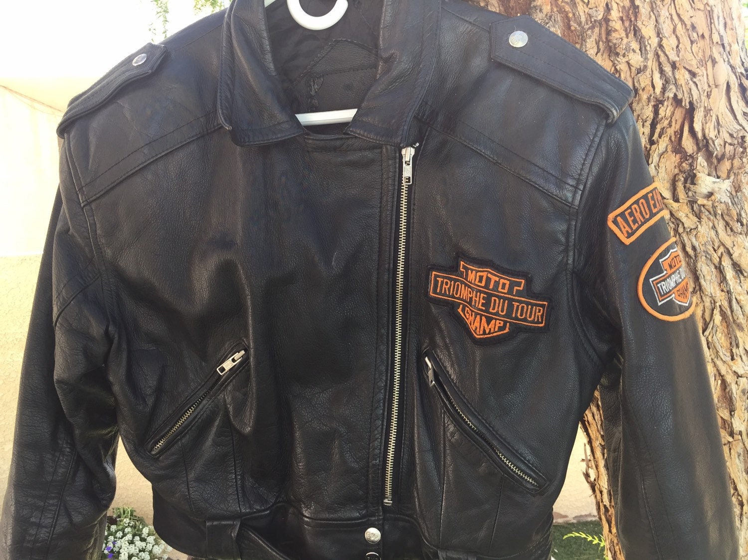 Lrg Moto De Triumphleather Jacket Womens - Etsy