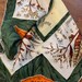 Tobacco Brown Silk Striped Scarf