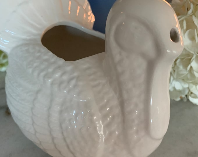 Vintage Turkey Gravy Boat Cute Thanksgiving Tableware Etsy