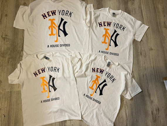 Subway Series Custom NY Mets and NY Yankees House Divided 