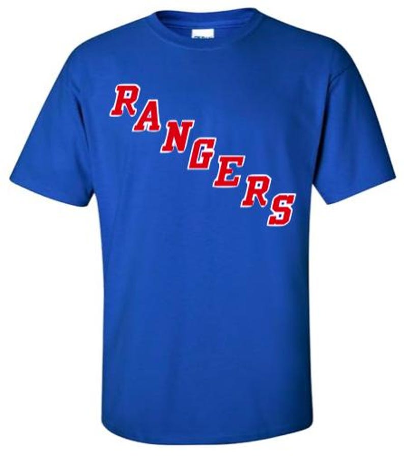 Ny Rangers Lettering Kit Custom RANGERS Jersey-like T-shirt - Etsy