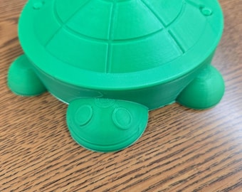 3D Printed Mini Sandbox Turtle | Relaxing Sand Play Desk Toy with Tools