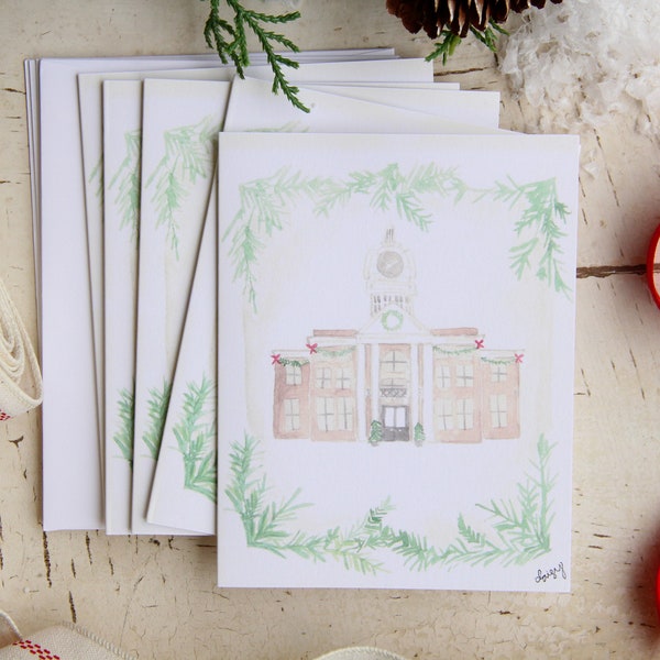 Murfreesboro Christmas Courthouse Note Cards Set of 5