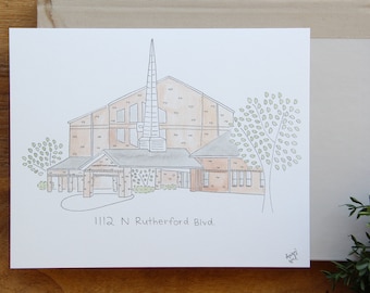 Custom Wedding Venue Portrait