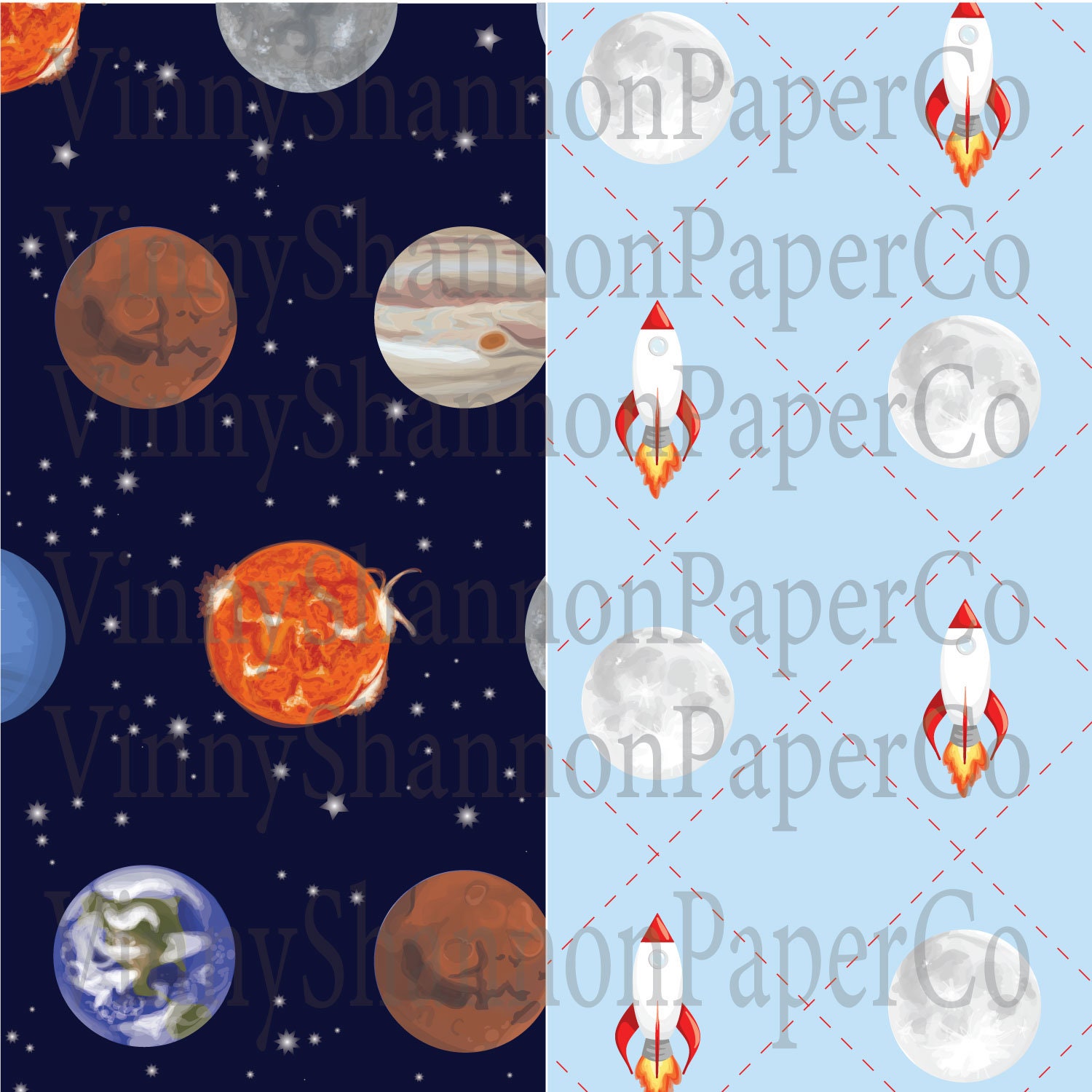 Outer Space Paper Pack: Digital Download | Etsy