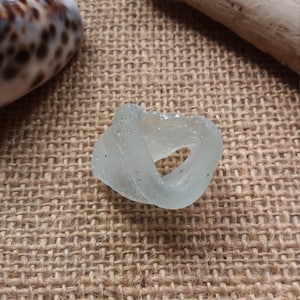 White Sea Glass Bottle neck