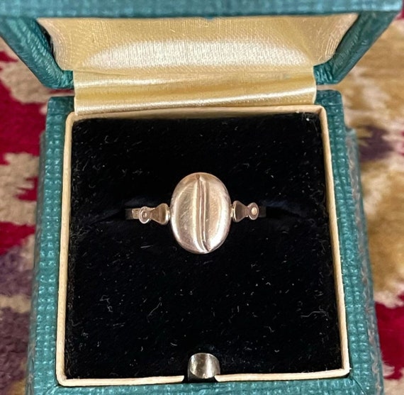 9ct gold coffee bean necklace