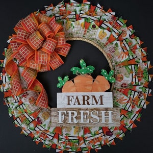 Farm Fresh Vegetable Garden wreath