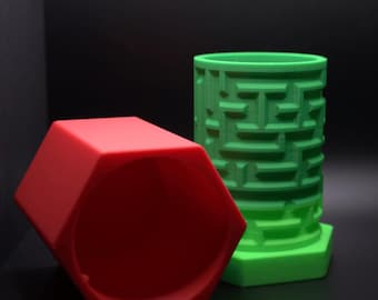 Customizable 3D Printed Maze Puzzle Box - Unique Gift Card Holder with Personalized Text