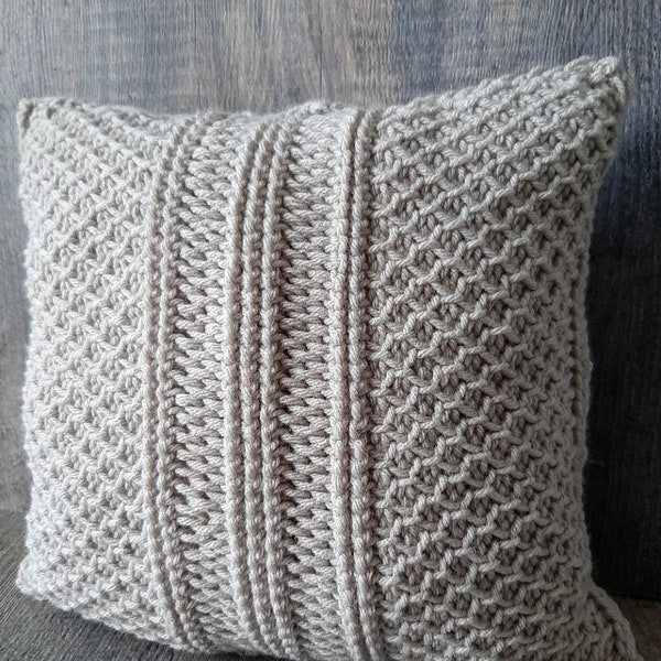 Tunisian crochet PATTERN - Adley Tunisian Pillow Cover, tunisian crochet, throw pillow, pillow cover, crochet pillow cover pattern