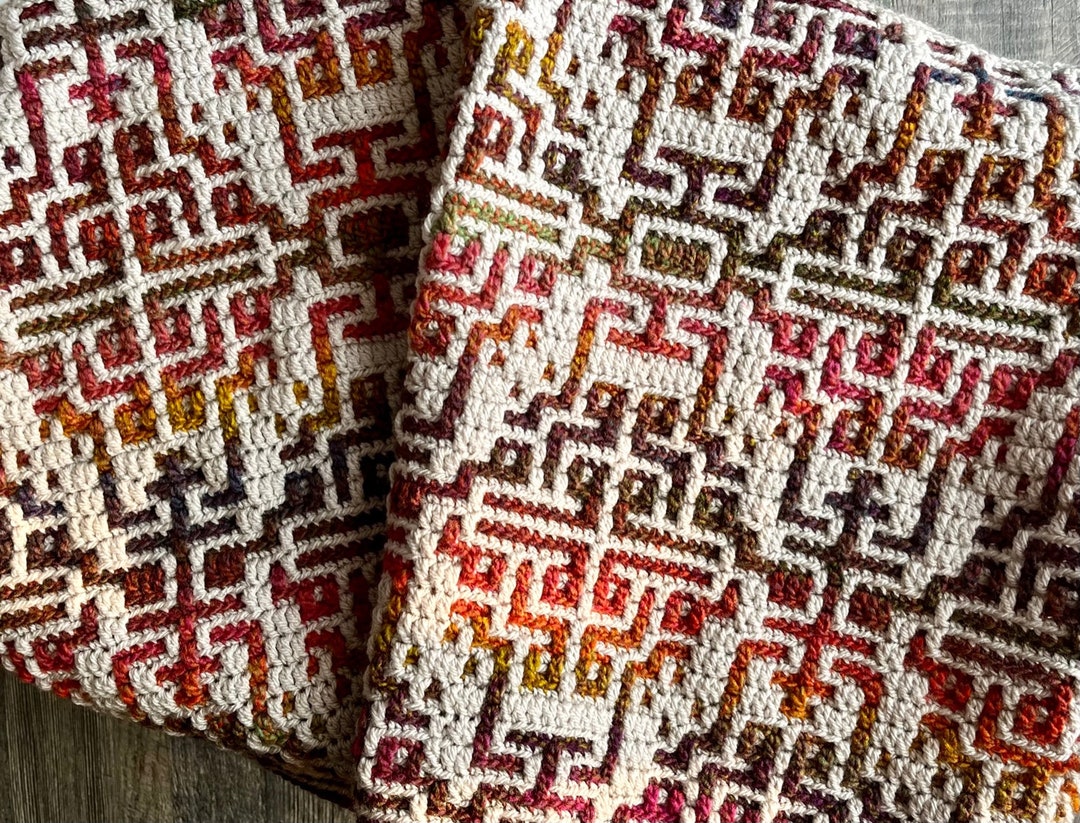Mosaic Crochet PATTERN, Abila Overlay Mosaic Crochet, Mosaic Blanket ...