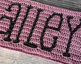 Bailey Mosaic Crochet Alphabet Pattern: personalize mosaic crochet letters