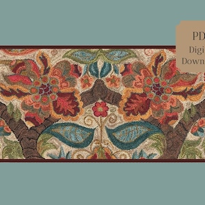 Flourish#1632 -PDF Punch Needle Pattern Download