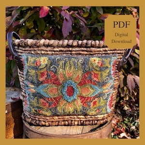 Flourish 1424 - Punch Needle Pattern (Instant PDF download)