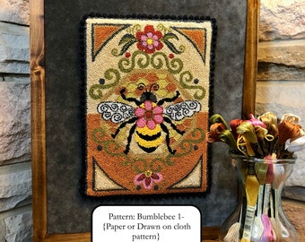 Bumblebee- Punch Needle Pattern