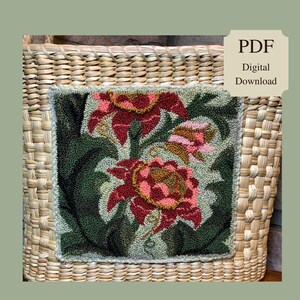 The Vine - Punch Needle Pattern (Instant PDF digital download)