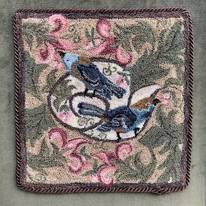 Berry Birds- Punch Needle Pattern