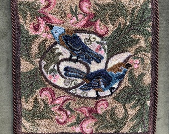 Berry Birds- Punch Needle Pattern