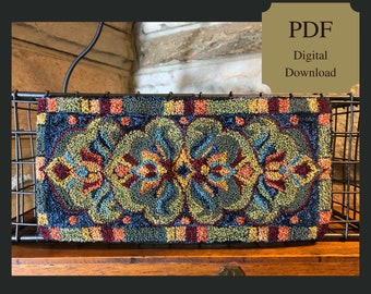 Reflecting - Punch Needle Pattern (Instant PDF digital download)