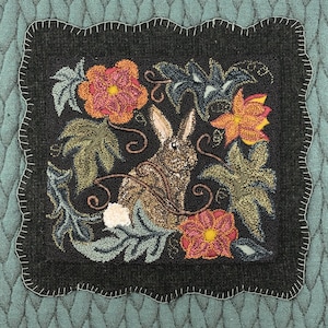 Garden Rabbit- Punch Needle Pattern