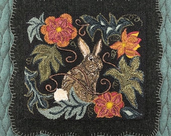 Garden Rabbit- Punch Needle Pattern