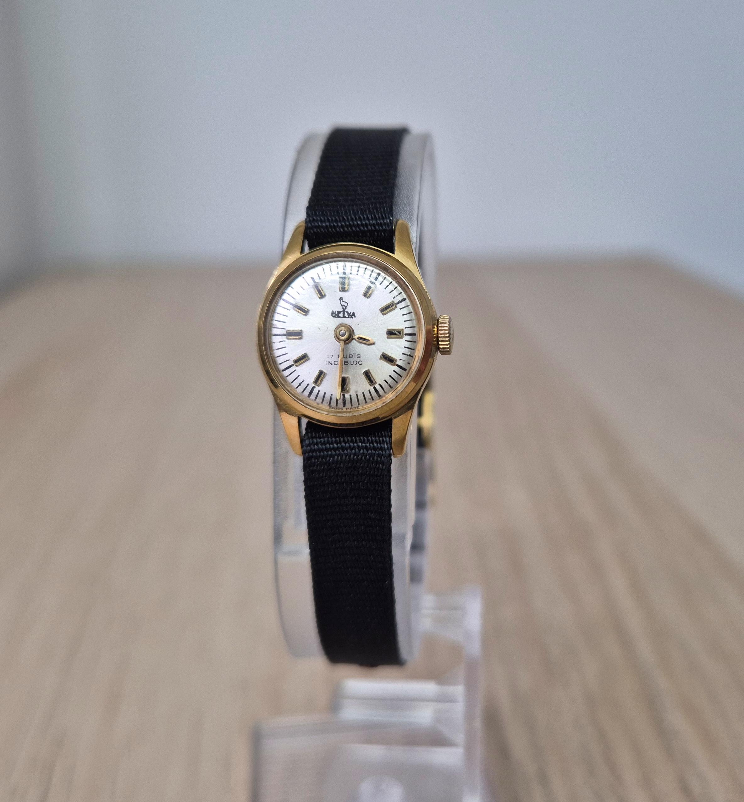 Bracelet De Montre Vintage Années 50 Pour Femme - Largeur 10mm Or Rose Acier - Occasion Très Bon État