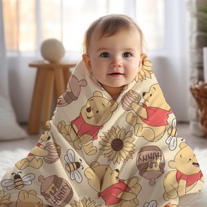 Winnie the Pooh Baby Blankets Etsy
