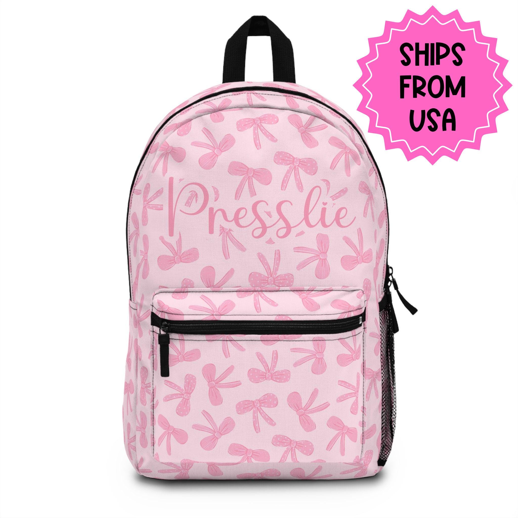 Jansport Pink Bow Backpack - Etsy