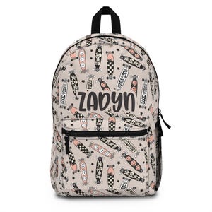 Sac à dos personnalisé Skateboard, sac de retour à l'école pour garçons, sac à dos pour tout-petits, cadeaux pour enfants, sac à dos pour filles et garçons, sac de garderie personnalisé