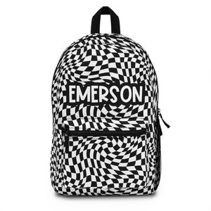 Sac à dos personnalisé à carreaux, sac de rentrée pour filles, sac à dos pour tout-petits, cadeaux pour enfants, sac à dos pour filles, sac de garderie personnalisé