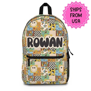 Personalized Backpack patch work, Back to school boys bag Kids toddler Backpack, Gifts for kids Girls and Boys Backpack, custom daycare bag