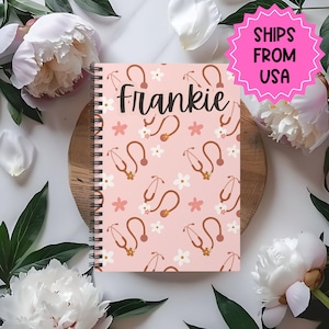 Nursing Notebook, pink Nursing student notebook, gift for nurse, gift for student nurse, medical notebook, RT notebook