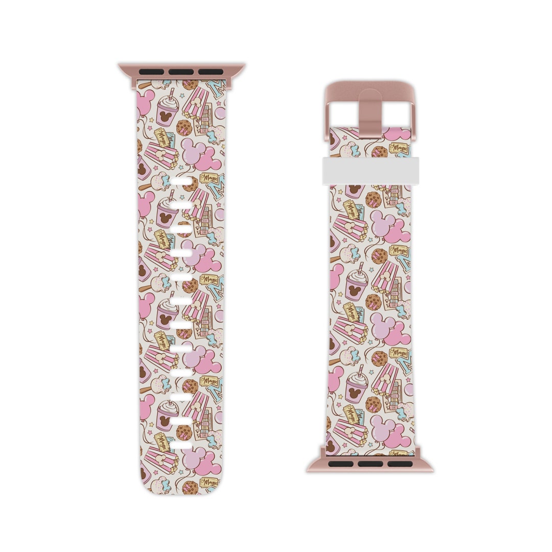 Pink Disney Apple Watch Band Pastel Apple Watch Band Rose Etsy