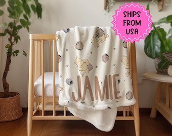 Coperta Minky Winnie the Pooh, coperta gialla per neonati Winnie the Pooh, coperta per bambini piccoli, decorazioni Disney, regalo Disney, regalo sotto i 100
