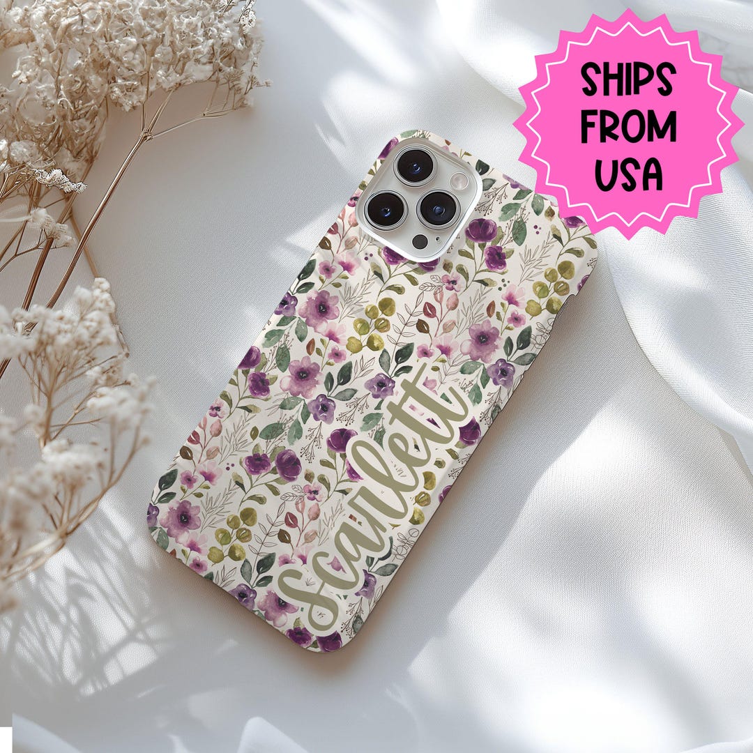 Custodia Personalizzata Floreale Per IPhone (modelli 16 Pro Max, 15, 14, 13, 12, 11, Ecc.), Silicone Morbido - Foto 3