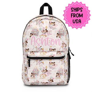 Mochila personalizada Disney, mochila para niñas de regreso a clases, mochila para niños pequeños, regalos para niñas, mochila personalizada para guardería.
