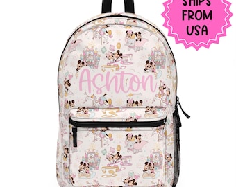 Mochila personalizada Disney, mochila para niñas de regreso a clases, mochila para niños pequeños, regalos para niñas, mochila personalizada para guardería.