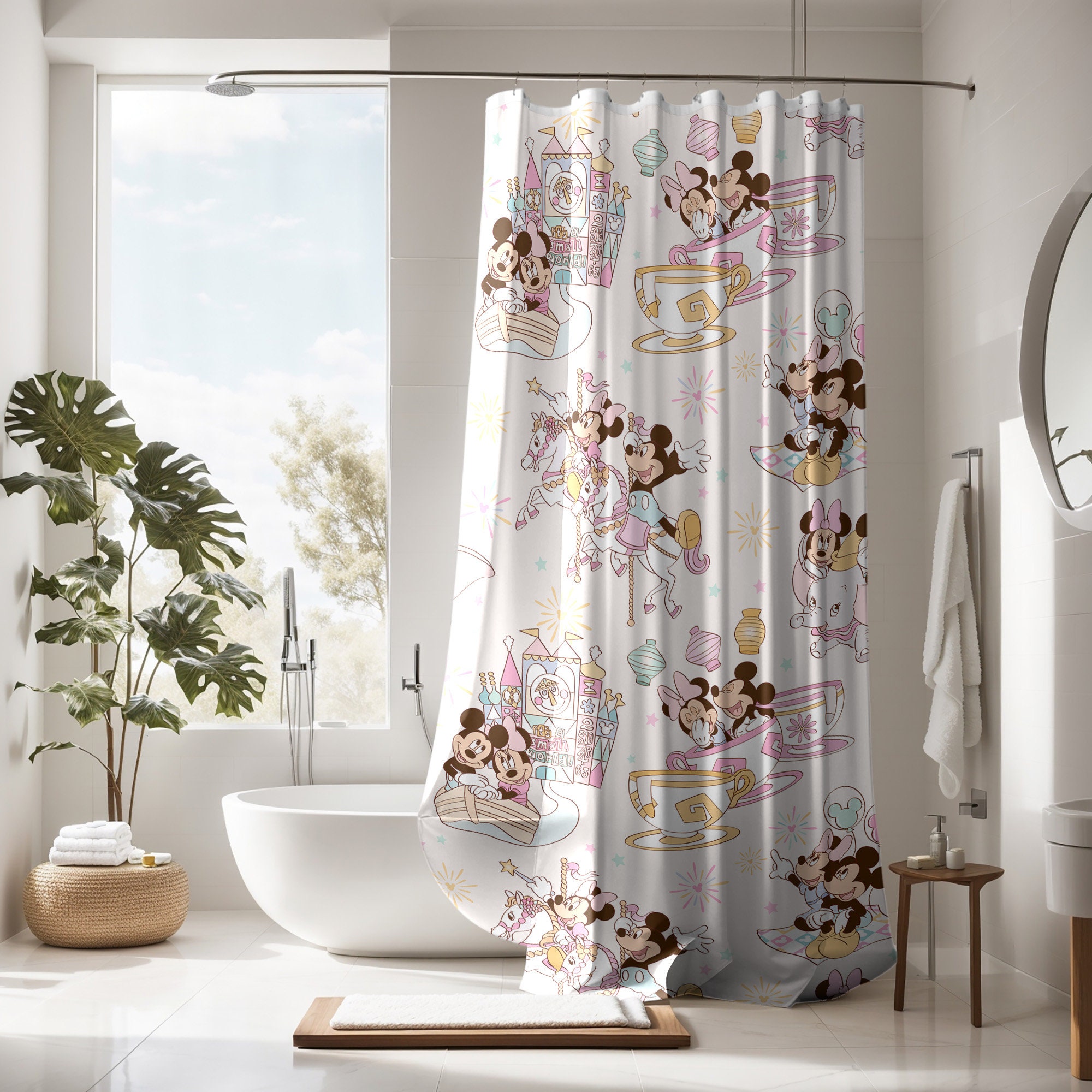Bathroom Sets With Shower Curtain and Rugs and Accessories Etsy Ireland