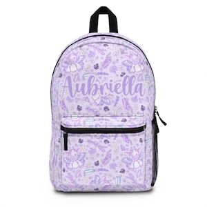 Sac à dos personnalisé violet, sac de rentrée pour filles, sac à dos pour tout-petits, cadeaux pour sac à dos pour filles, sac de garderie personnalisé