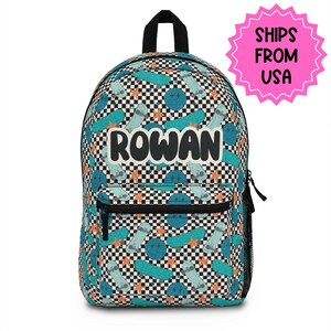 Personalisierter Rucksack Smiley, Zurück zu Schuljungen Tasche Kinder Kleinkind Rucksack, Geschenke für Kinder Mädchen und Jungen Rucksack, benutzerdefinierte Tagestasche