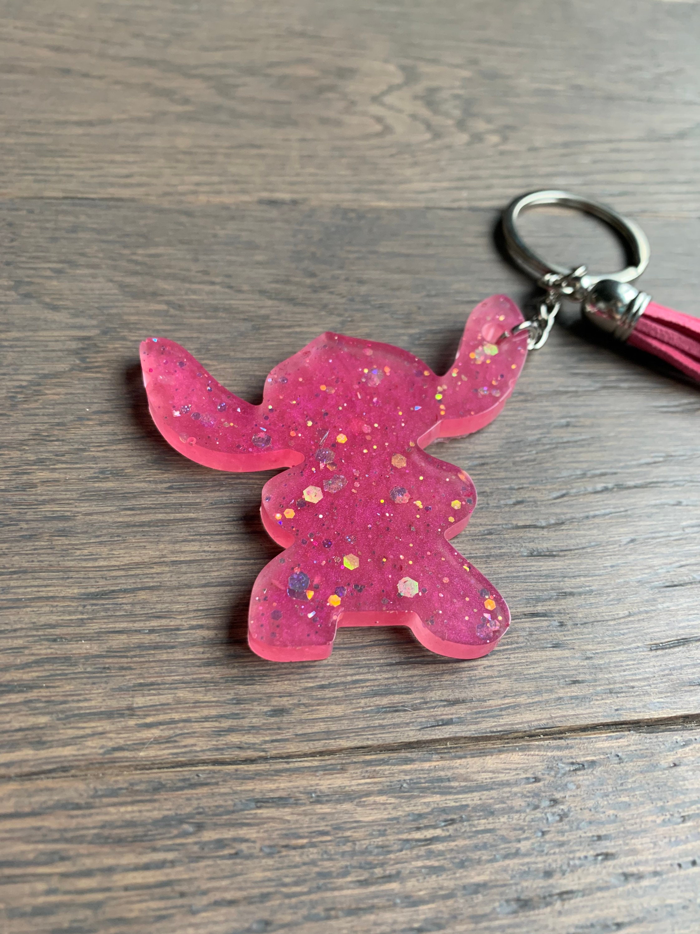 Stitch Keychain Disney Keychain Gift for Her Glitter Etsy Canada