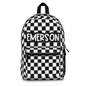 Sac à dos personnalisé à carreaux, sac de rentrée pour filles, sac à dos pour tout-petits, cadeaux pour enfants, sac à dos pour filles, sac de garderie personnalisé