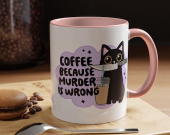 Rolig kattkaffemugg, present till kattälskare