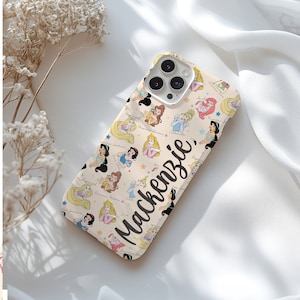 Custodie resistenti personalizzate per iPhone 15 con principessa, custodia per telefono Samsung Disney, custodia per iPhone Disney