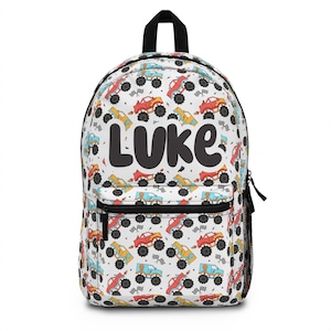 Camions à dos personnalisés, sac de retour à l'école pour garçons, sac à dos pour tout-petits, cadeaux pour enfants, sac à dos pour filles et garçons, sac de garderie personnalisé