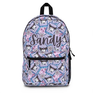 Sac à dos scolaire personnalisé pour enfants, sac à dos personnalisé pour chaton pour tout-petits, sac à dos personnalisé avec nom pour adultes, cadeau d'anniversaire pour sac à dos monogramme